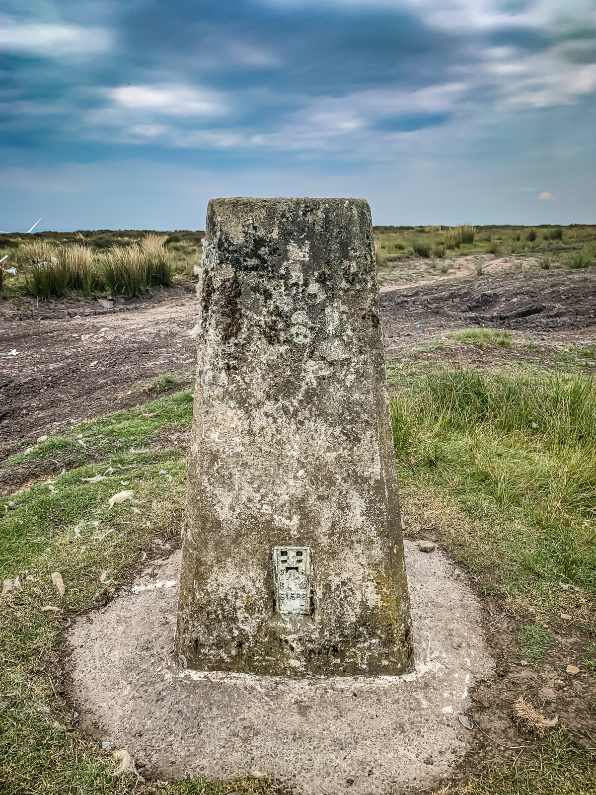 trig point at the British